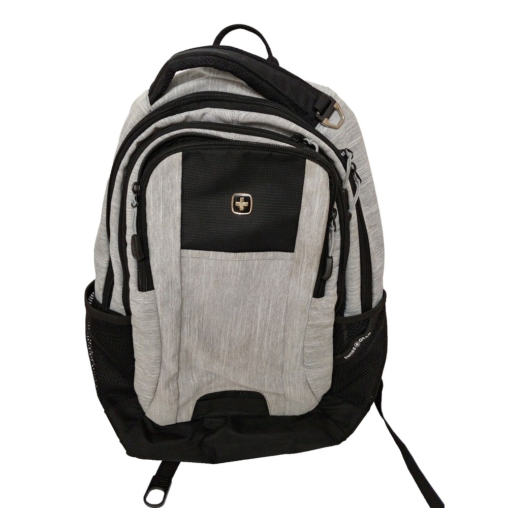 Swiss Gear Uline 16" Laptop Backpack Wenger Synergy - Black/Gray - Multi Pockets